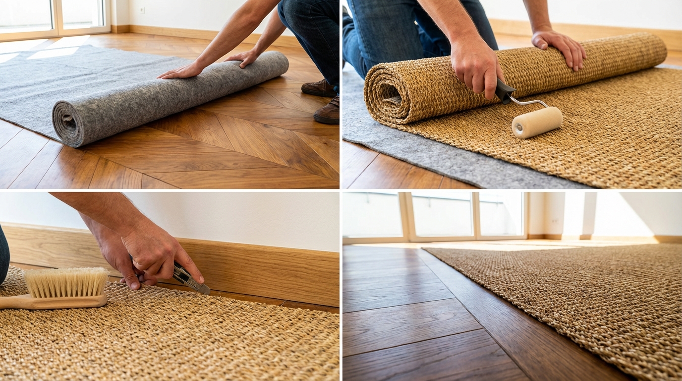 découvrez nos astuces pour poser du jonc de mer sur votre parquet sans l'endommager, afin de sublimer votre intérieur en toute sécurité.