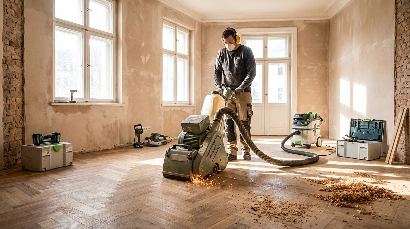 découvrez notre guide pratique pour la location d'une ponceuse à parquet et réussissez facilement tous vos travaux de rénovation de sol.