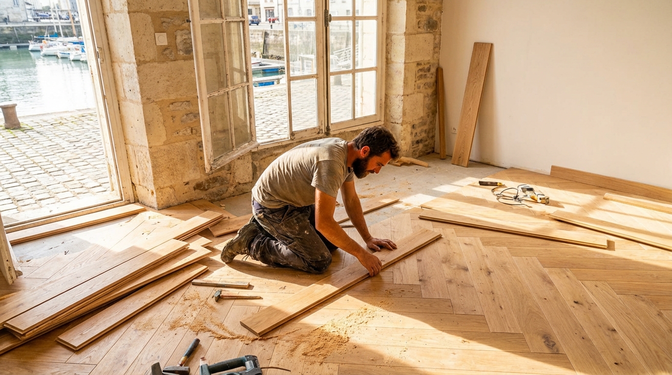 découvrez nos astuces pour réussir la pose de votre parquet à la rochelle, du choix des matériaux à la finition, pour un résultat impeccable et durable.