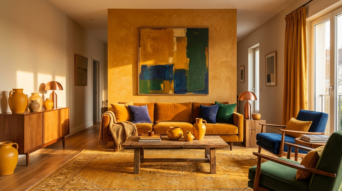 découvrez tout sur la couleur ocre et comment l'utiliser pour sublimer votre décoration intérieure avec chaleur et authenticité.