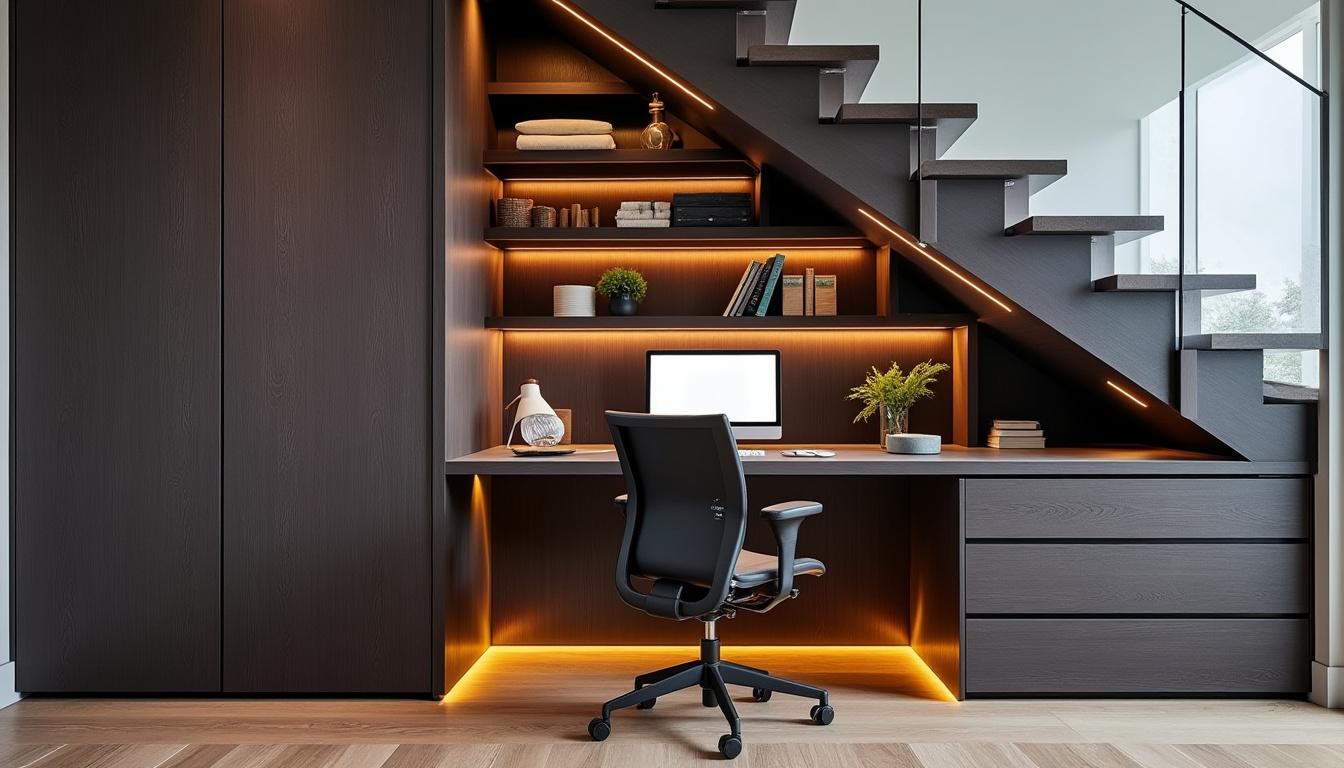 découvrez des idées pratiques d'aménagement sous escalier pour optimiser chaque centimètre de votre espace et gagner en fonctionnalité et en style.