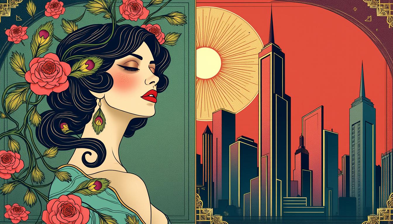 découvrez les différences clés entre l'art nouveau et l'art déco, et explorez l'évolution artistique qui a façonné ces mouvements emblématiques du xxe siècle.