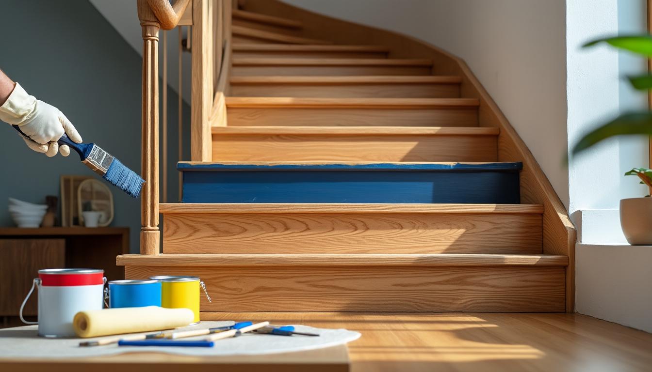 découvrez nos conseils pour choisir la peinture idéale pour votre escalier en bois et réussir son application pour un résultat durable et esthétique.