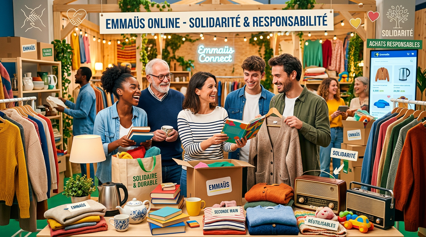découvrez comment acheter solidaire et responsable grâce à la vente en ligne d'emmaüs, en soutenant des projets sociaux tout en faisant des achats éthiques.