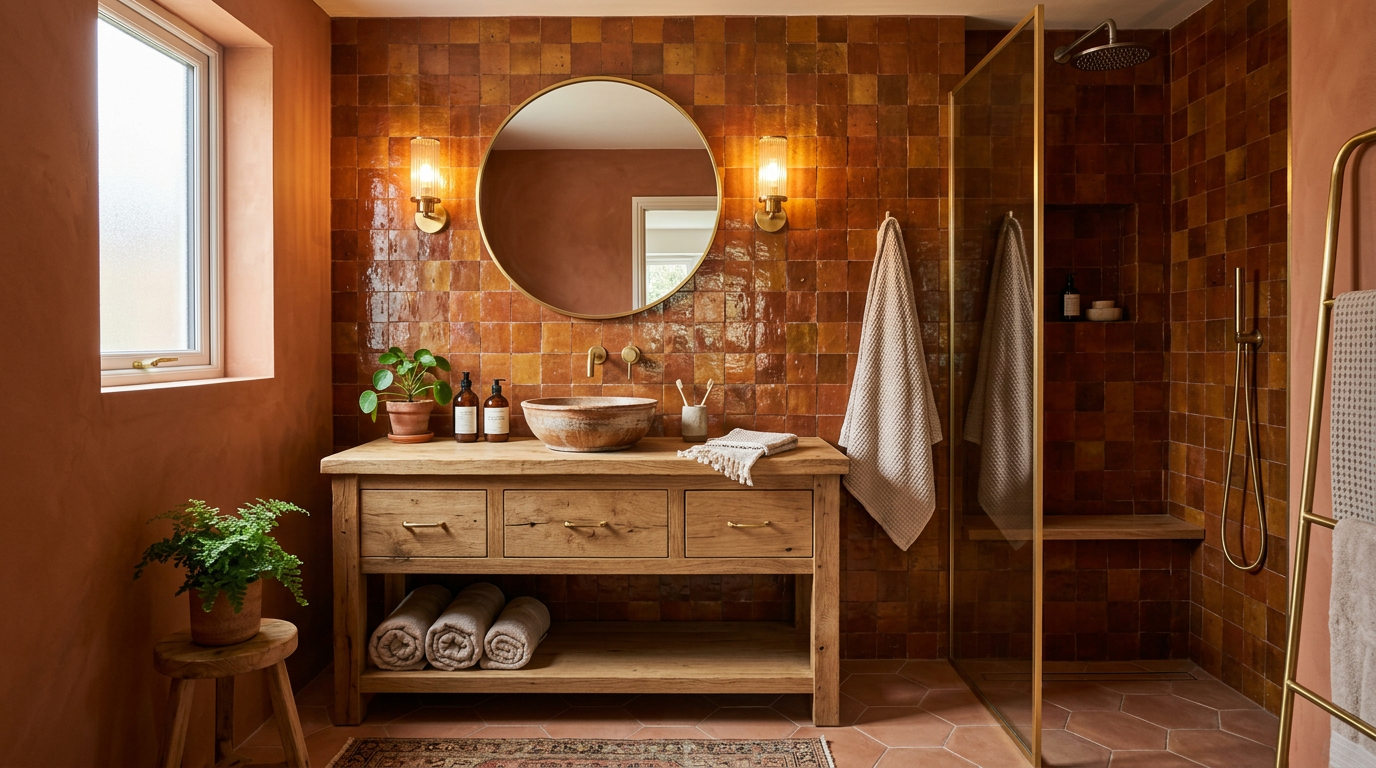 découvrez des idées et astuces pour aménager une salle de bain terracotta, alliant chaleur et élégance, pour créer un espace accueillant et convivial.