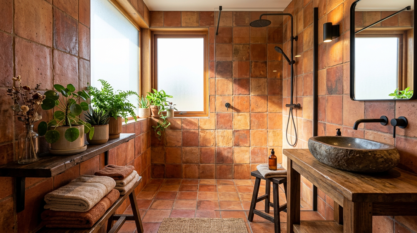 découvrez des idées et astuces pour aménager une salle de bain terracotta, alliant chaleur et élégance pour un espace accueillant et chaleureux.