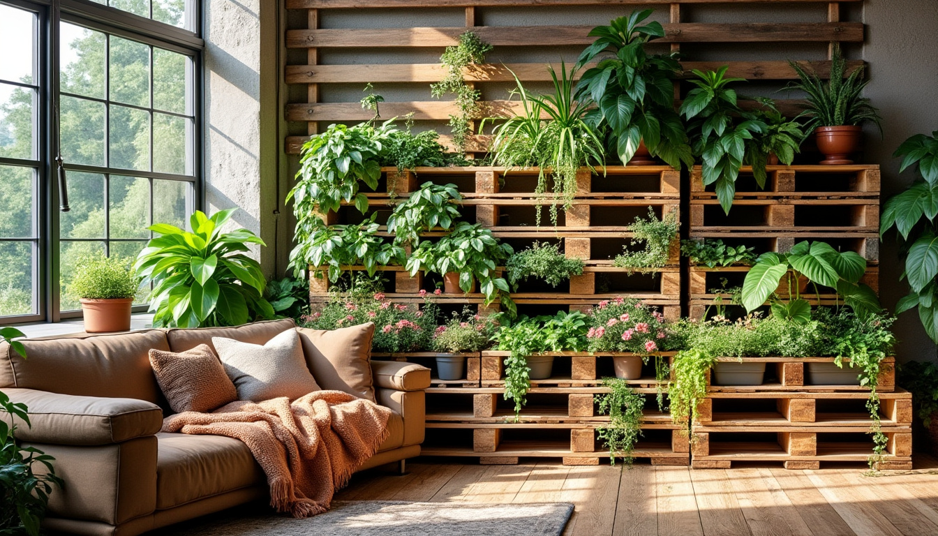 découvrez comment créer un jardin de salon avec des palettes pour transformer votre espace en un coin chaleureux et convivial, facile à réaliser et économique.