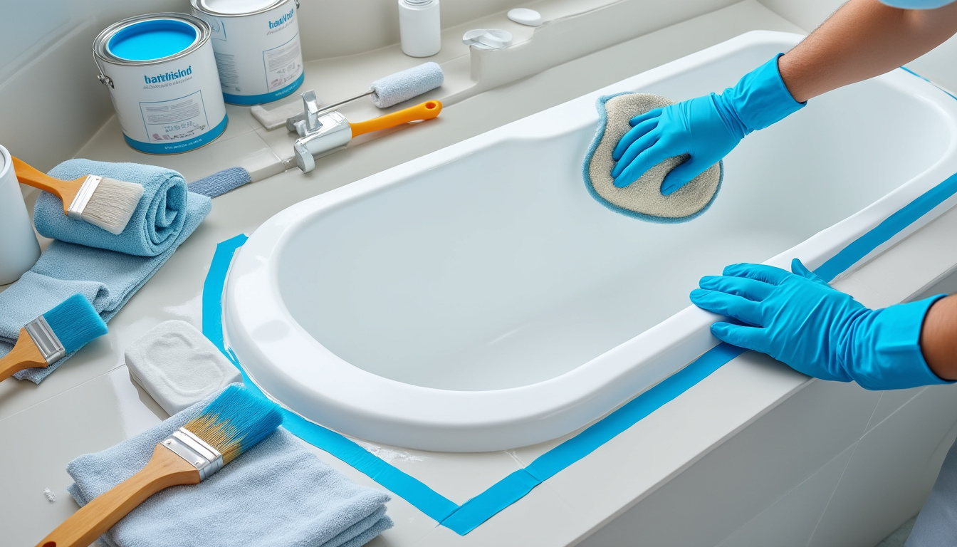 découvrez notre guide complet pour refaire votre baignoire avec de la peinture et lui donner un nouveau look facilement et rapidement.