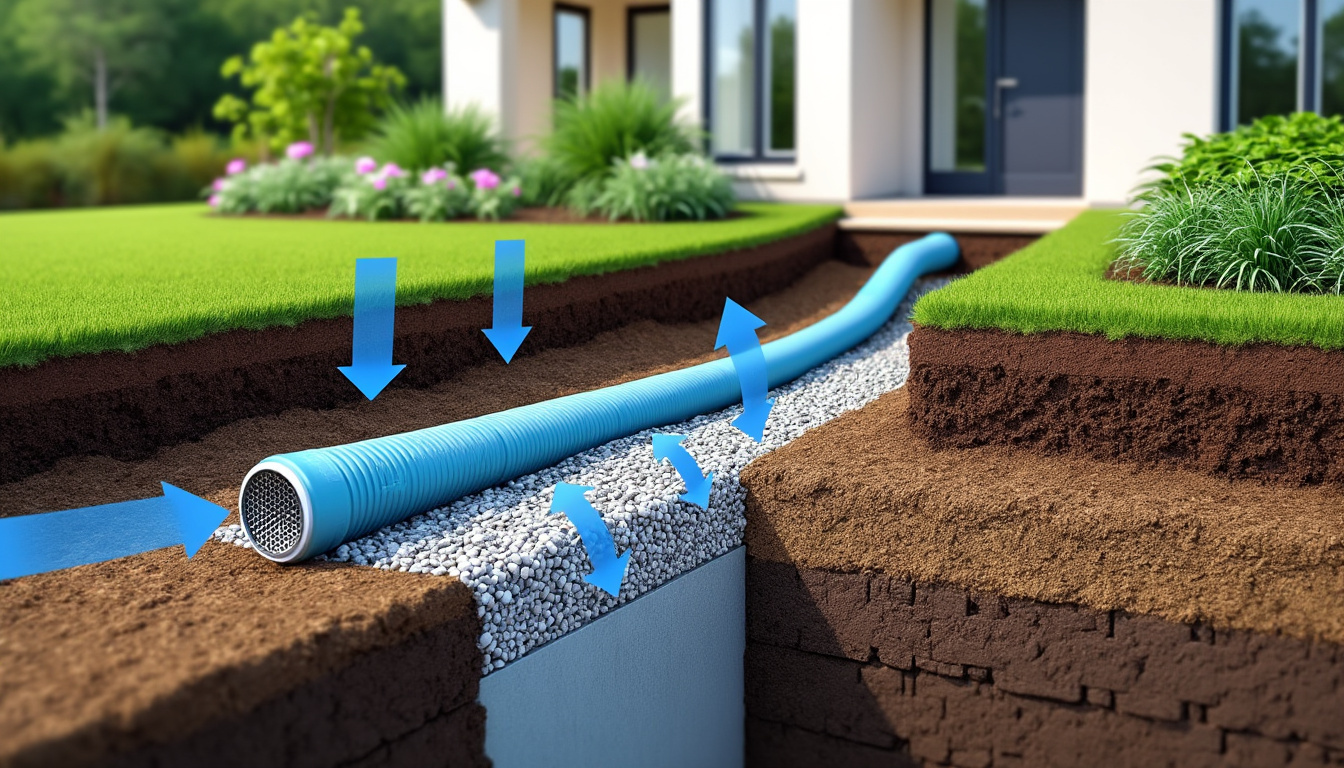 découvrez quelle profondeur adopter pour un drainage efficace autour de votre maison afin de prévenir les infiltrations d'eau et protéger vos fondations.