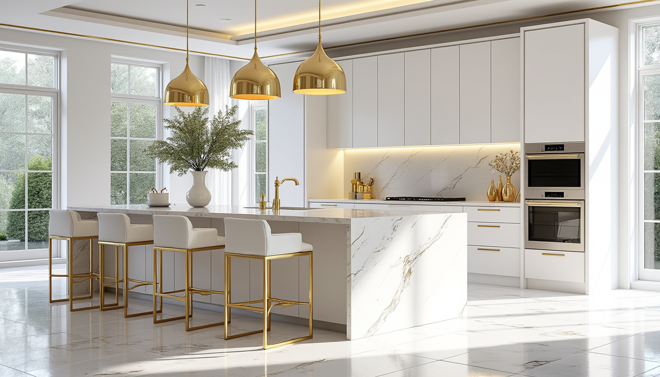 découvrez nos astuces pour aménager une cuisine blanche et dorée, alliant élégance et luminosité pour un intérieur moderne et chaleureux.