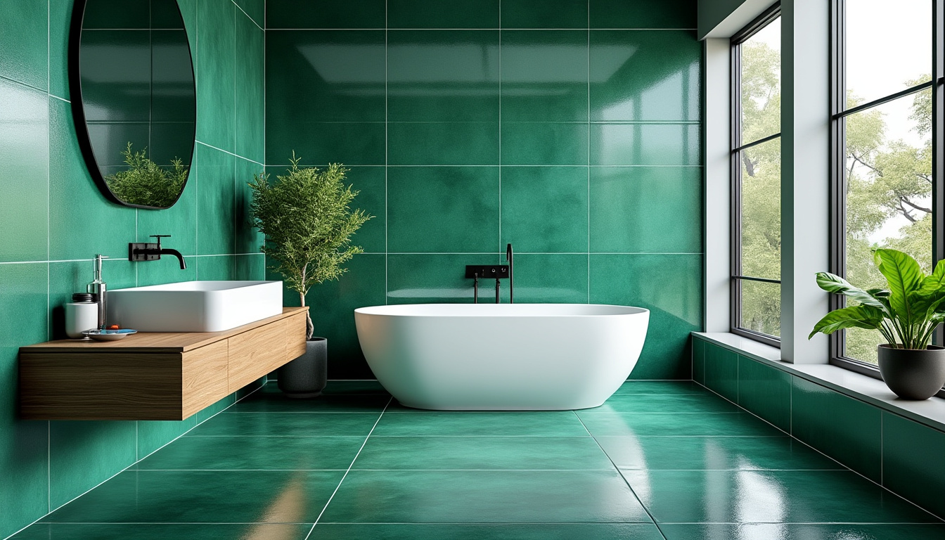 découvrez nos conseils pour choisir le carrelage vert idéal et créer une salle de bain tendance, fraîche et élégante.